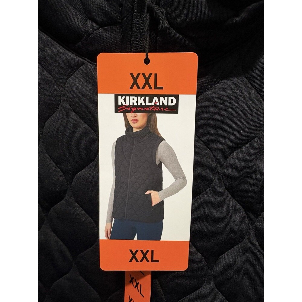 Kirkland Signature Quilted Zip Vest Black XXL
